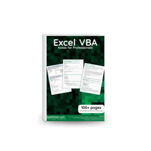 Excel VBA Notes for Professionals