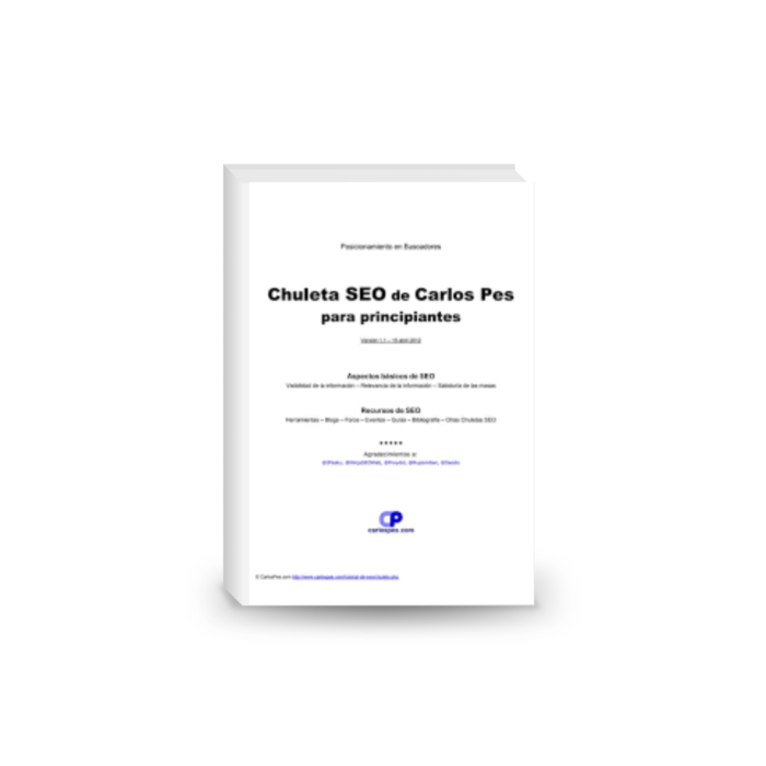 Chuleta SEO de Carlos Pes para principiantes